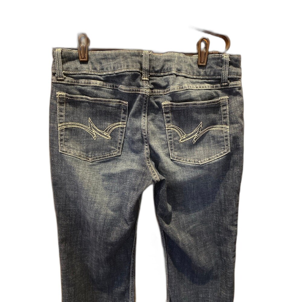 Wrangler Womens Jeans Bootcut Size 11 Hemmed 29 inch Inseam Detailed Stitching